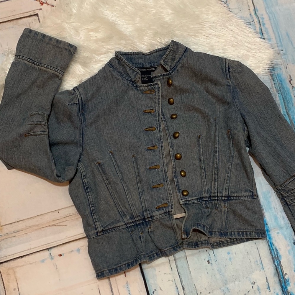 ❌SOLD❌Vintage Military Style Boston Proper Jacket - Picture 3 of 8